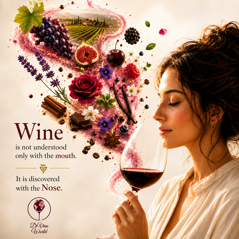 Wine Is Not Understood Only with the Mouth. It Is Discovered with the Nose.