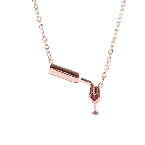 🎁 Wine Glass Necklace (100% off)